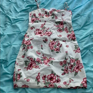 BNWT H&M floral jean minidress Size 4